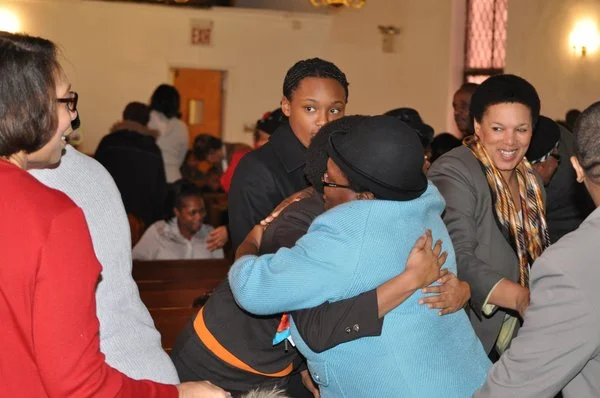Church Members Embrace 2
